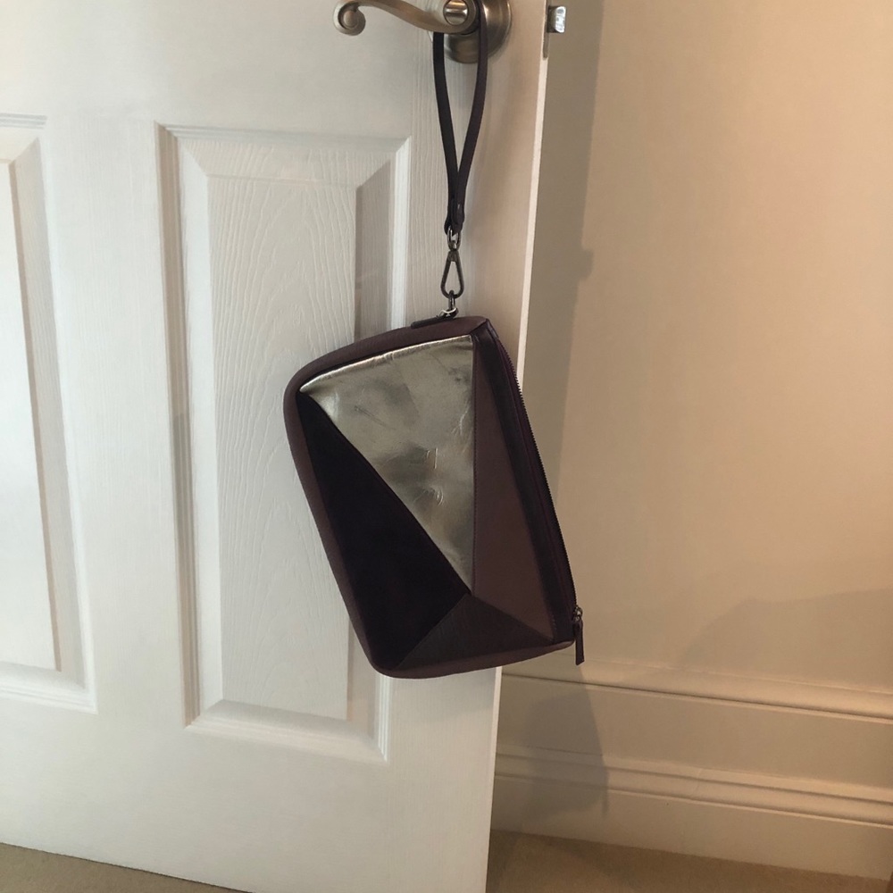 Large designer wristlet